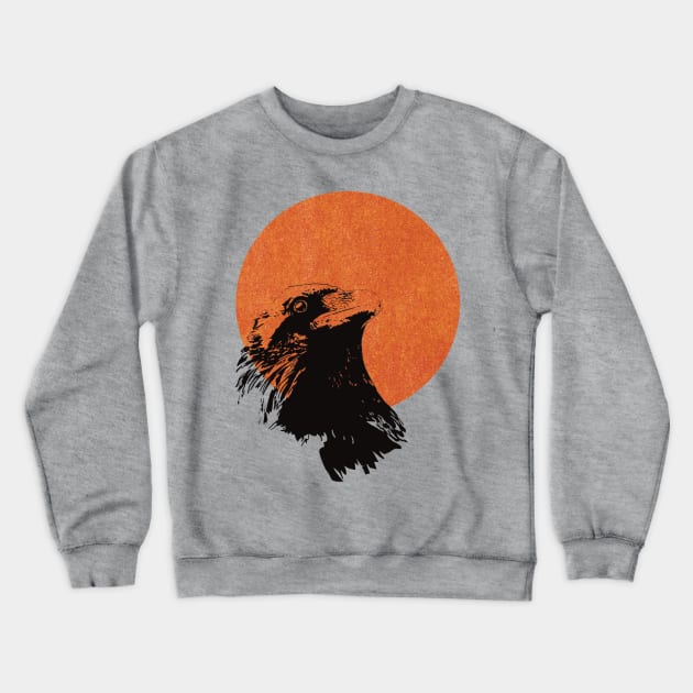 Vintage raven Crewneck Sweatshirt by Flaxenart